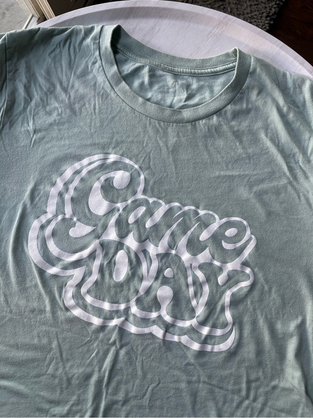 Game Day Graphic Tee in Light Green